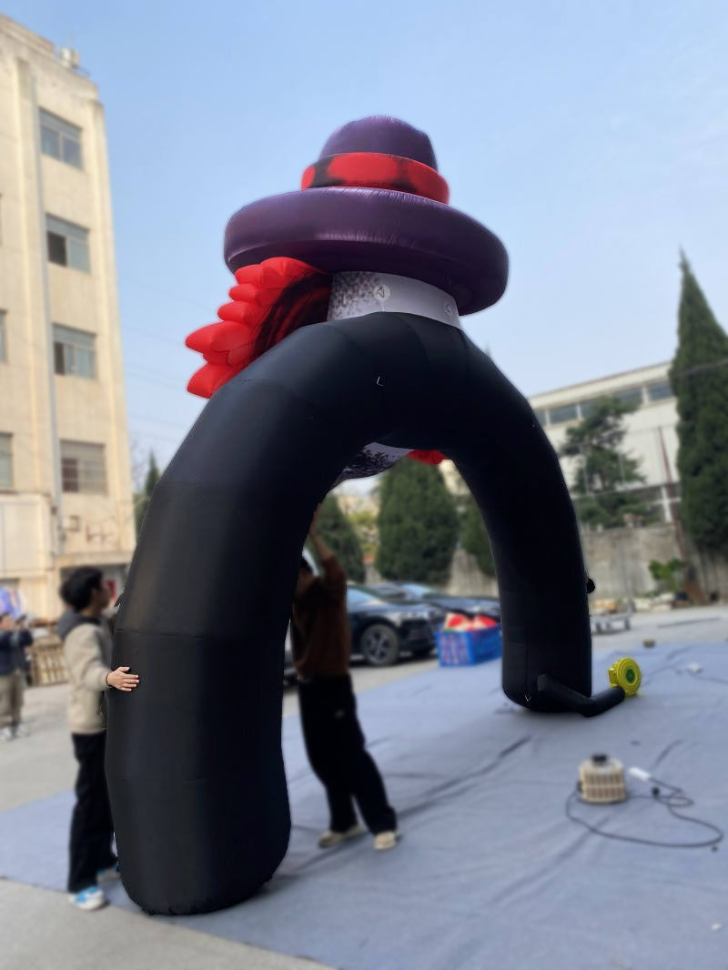 Arche gonflable clown d’Halloween
