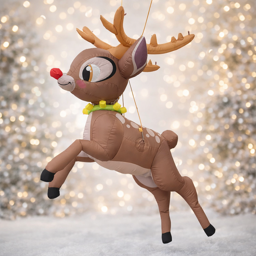 Renne de Noël Gonflable Suspendu