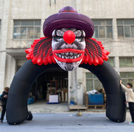 Arche gonflable clown d’Halloween