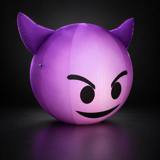 Ballon Gonflable Fantôme LED Style Emoji