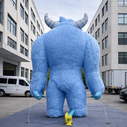 Mascotte Monstre Gonflable Géant Effet Peluche