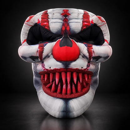 Tête de Mort Clown Gonflable LED