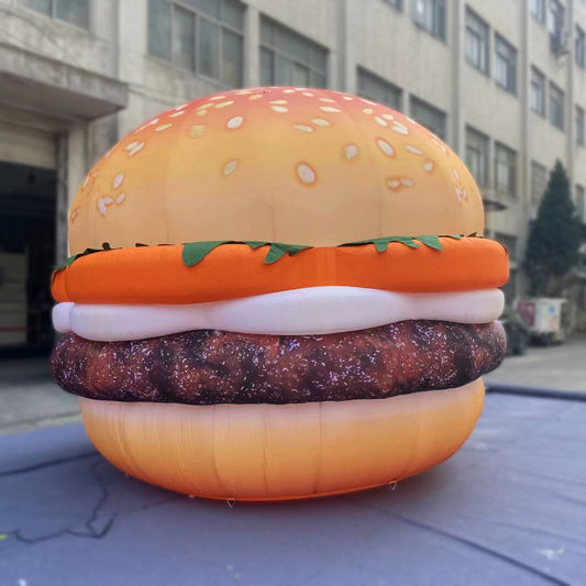 Burger gonflable géant