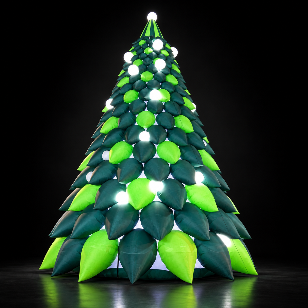 Arbre de Noël gonflable LED personnalisable