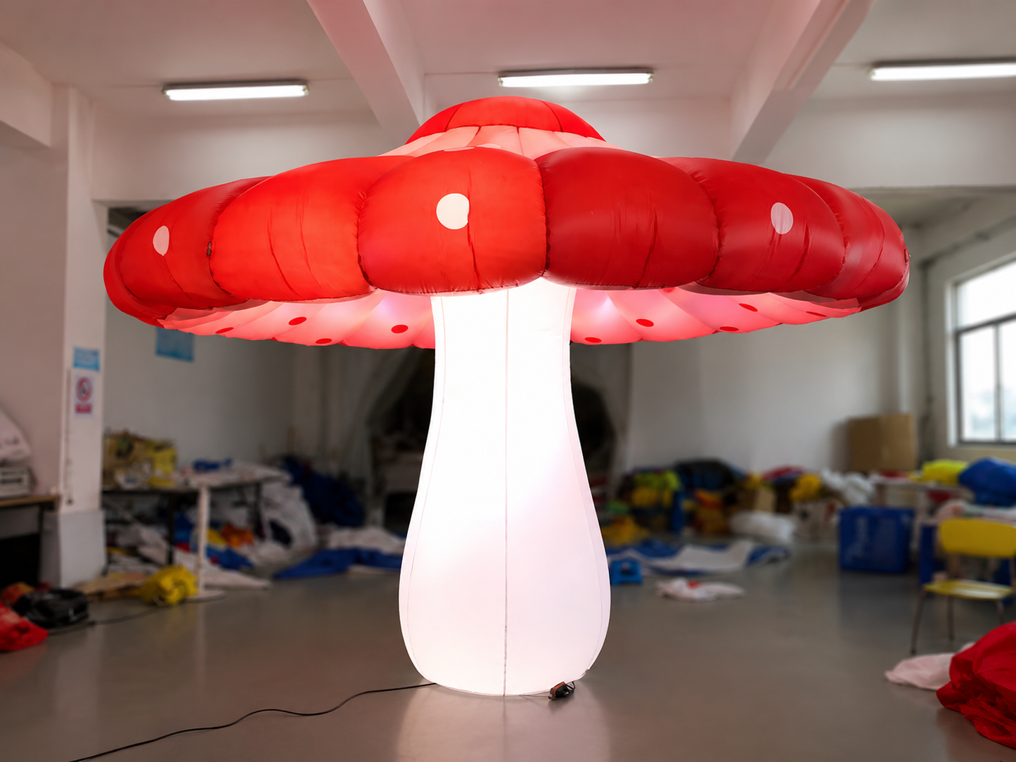Champignon Gonflable Lumineux Géant