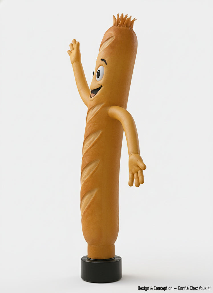 Mascotte Baguette Géante pour Boulangerie