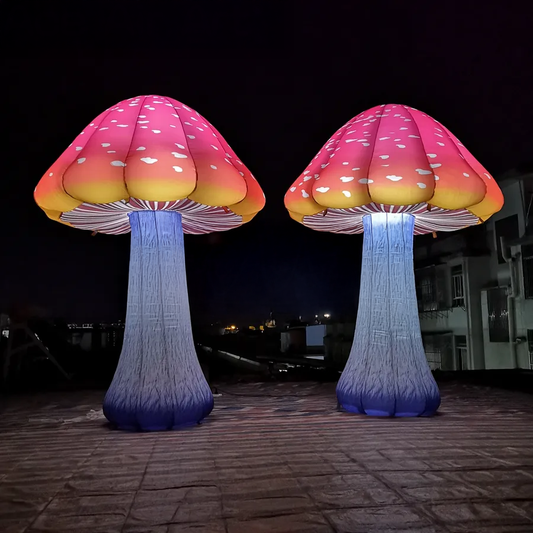 Champignon Gonflable Lumineux Géant