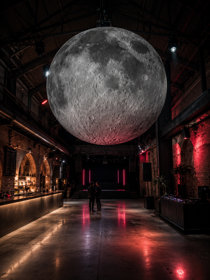 Lune Gonflable Lumineuse