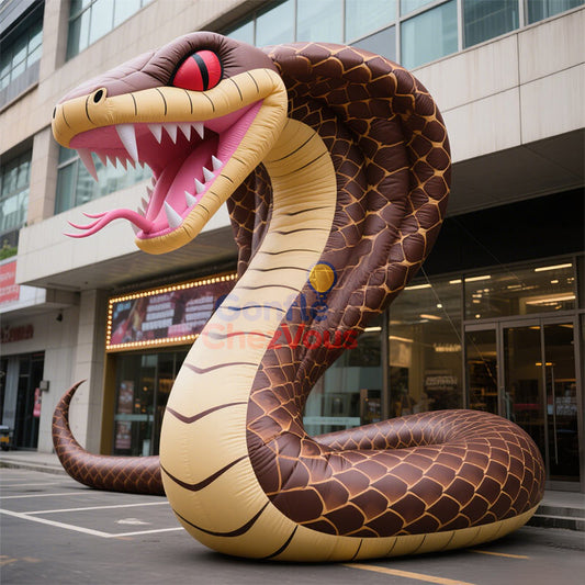 Serpent Gonflable Géant Personnalisable