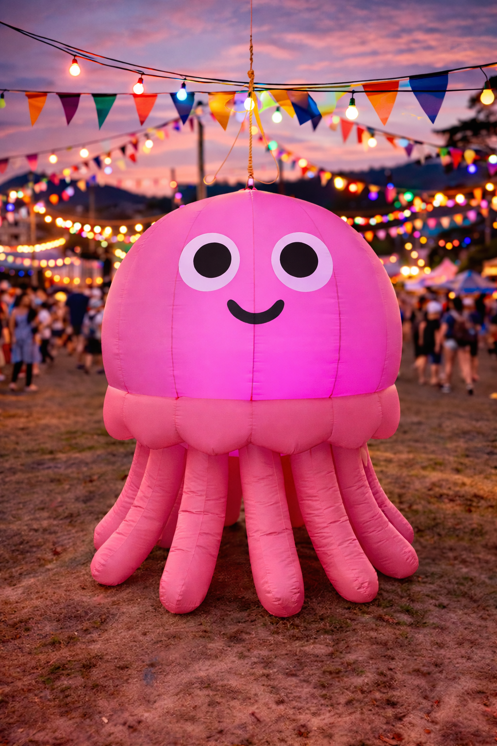 Mascotte Pieuvre cartoon Gonflable