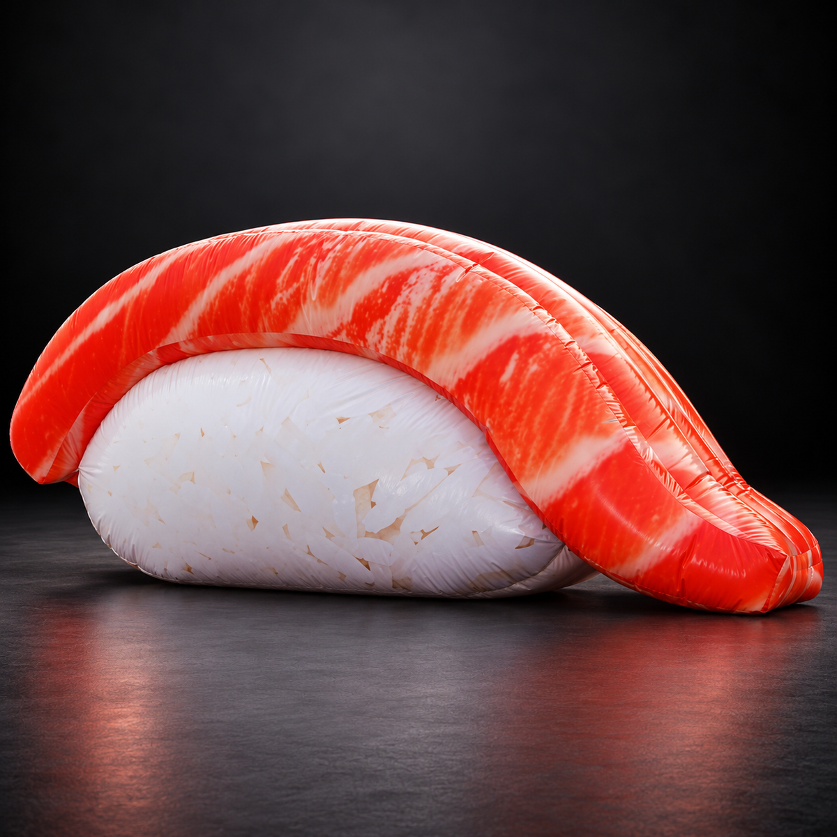 Sushi saumon gonflable géant